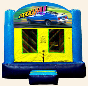Cars Race Bounce House rental in Pueblo and Colorado Springs - Colorado Bounce Club